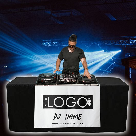 Tenture Music DJ Business Logo Modern Table Runner Bannièr