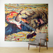 Tenture Musicien de rock (En situation (horizontale))