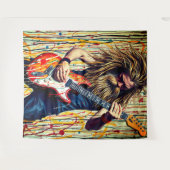 Tenture Musicien de rock (Devant (Horizontal))