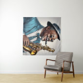 Tenture musiciens de jazz (En situation (horizontale))