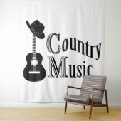 Tenture Musique country (En situation)