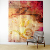 Tenture Musique de grunge avec violon (En situation)