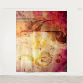 Tenture Musique de grunge avec violon (Devant)