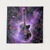 Tenture Musique guitare romantique - Son magique (Devant (Horizontal))