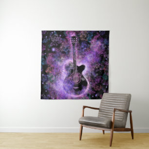 Tenture Musique guitare romantique - Son magique
