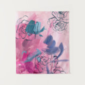 Tenture Musique intérieure - Croquis floral (Devant)