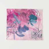 Tenture Musique intérieure - Croquis floral (Devant (Horizontal))