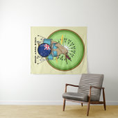 Tenture Musique néo-zélandaise (En situation (horizontale))