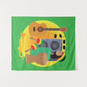 Tenture Musique Reggae (Devant (Horizontal))