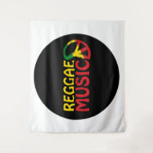 Tenture Musique reggae - model2b-circle-black (Devant)