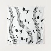 Tenture Musique sonorités à motifs (Devant (Horizontal))