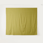 Tenture  Mustard yellow white polka dots pattern  (Devant (Horizontal))