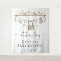 Muted Boho Petit Homme Baby shower garçon Bienvenu