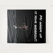 Tenture My Warm Up est votre entraînement, exercice Gym Fo (Devant (Horizontal))