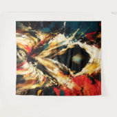 Tenture Mysterious Hooded Figure – Bold Abstract (Devant (Horizontal))