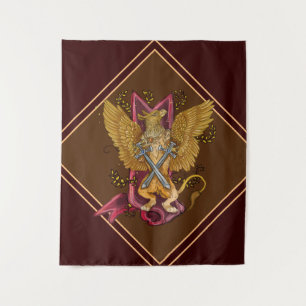 Tenture Mystic Griffin avec des épées