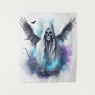 Tenture Mystic Halloween Ghost Gothique Aquarelle Art