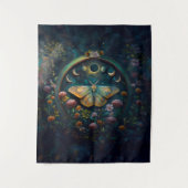 Tenture Mystical Moth and Moon Phases Portal Art LARGE (Devant)