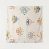 Tenture Mystique yeux sans couture motif, arrière - plan m (Devant (Horizontal))