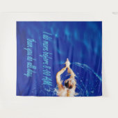 Tenture Nage de natation en longueur Équipe de natation Mo (Devant (Horizontal))