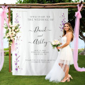 Tenture Name Sign for Wedding, Wedding Backdrop Sign