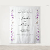 Tenture Name Sign for Wedding, Wedding Backdrop Sign (Devant)