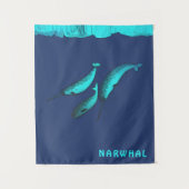 Tenture Narwhal Sous La Glace (Devant)