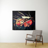 Tenture Native American "Kaw Warrior" (En situation (horizontale))