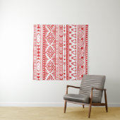 Tenture Native American : Red Ink Doodle. (En situation (horizontale))
