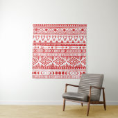 Tenture Native American : Red Ink Doodle. (En situation)
