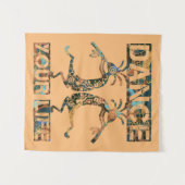Tenture Native Americans Kokopelli - Dance Your Life 1 (Devant (Horizontal))