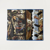 Tenture Nativité mystique : Peinture à l'huile de Botticel (Devant (Horizontal))