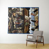 Tenture Nativité mystique : Peinture à l'huile de Botticel (En situation (horizontale))