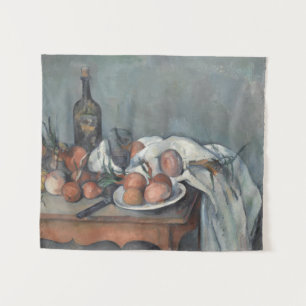 Tenture Nature morte aux oignons, peinture à l'huile, Paul