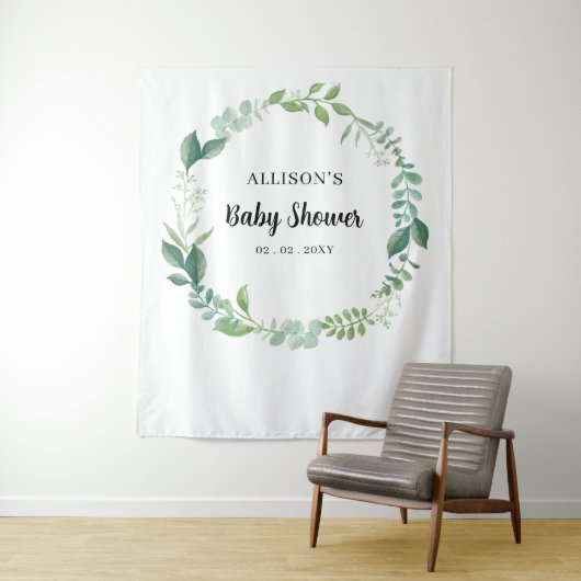Tenture Nature rustique Baby shower de verdure Contexte (En situation)