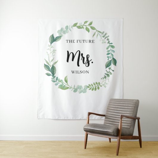 Tenture Nature rustique Fête des mariées verte Contexte (En situation)