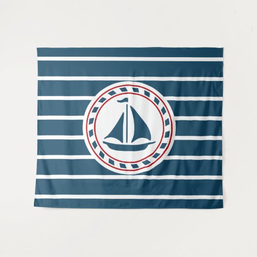 Tenture Nautical design (Devant (Horizontal))