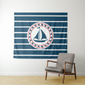Tenture Nautical design (En situation (horizontale))