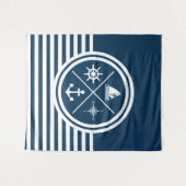 Tenture Nautical themed design (Devant (Horizontal))