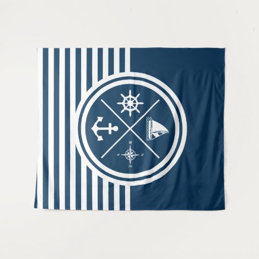 Tenture Nautical themed design (Devant (Horizontal))