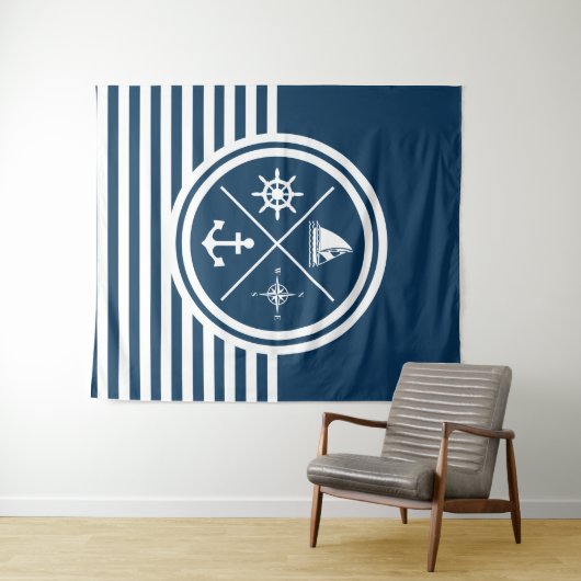 Tenture Nautical themed design (En situation (horizontale))