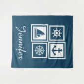 Tenture Nautical themed design (Devant (Horizontal))