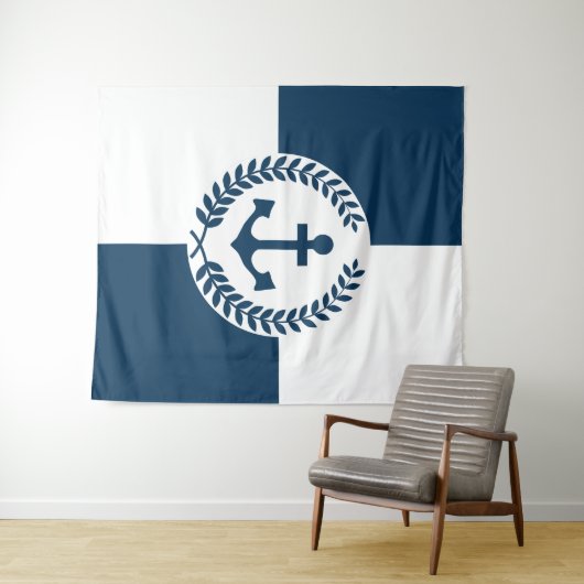 Tenture Nautical themed design (En situation (horizontale))