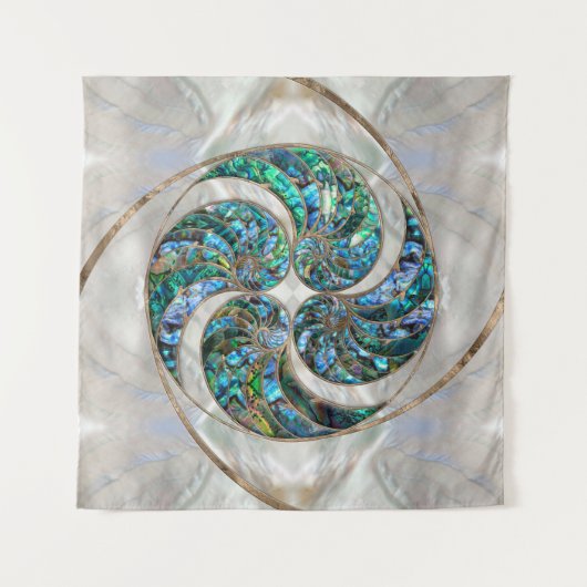Tenture Nautilus Shell - Abalone et Pearl (Devant)