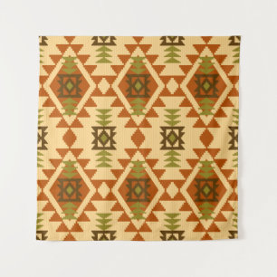 Tenture Navajo style ethnic tribal geometric seamless Vint