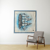 Tenture Navire nautique (En situation (horizontale))