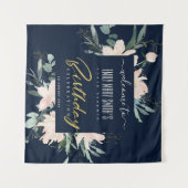 TENTURE NAVY BLUSH OR FLORAL BIENVENUE ANNIVERSAIRE TOUTE (Devant (Horizontal))