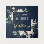 TENTURE NAVY BLUSH OR FLORAL BIENVENUE ANNIVERSAIRE TOUTE (Devant)