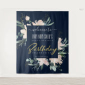TENTURE NAVY BLUSH OR FLORAL BIENVENUE ANNIVERSAIRE TOUTE  (Devant)