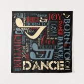 Tenture Né à Dance Blue/Red/Gold ID277 (Devant (Horizontal))